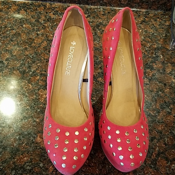 Red beautiful shoes like new - Picture 5 of 6